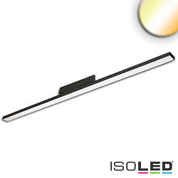 Apparecchio trifase LINEAR 120CM rigido, CCT Switch, commutabile, multipower, prismatico IP20, bianco 