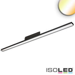 3-Phasen LED Linearleuchte prismatisch, 120cm, 40W 3000/3500/4000K (CCT Switch), CRI90, DALI dimmbar, schwarz