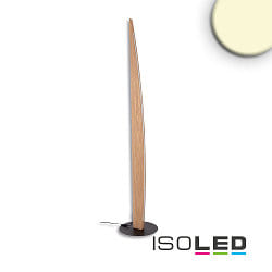 LED Stehleuchte FHNIG, 158cm, 18.5W 3000K, Touch-dimmbar, Eiche gelt, Standfu schwarz