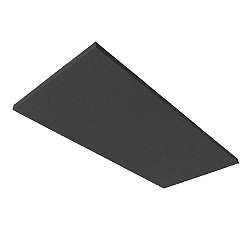 ACUOSTIC ABSORBER H25 / 50 X 119.2CM, noir
