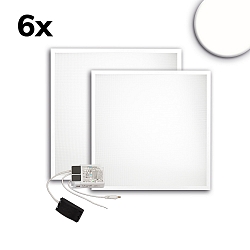 Panneau � LED ECO BACKLIGHT LINE 625 lot de 6, gradable 36W 4350lm 4000K CRI 80-89