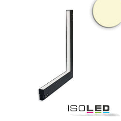 Projecteur sur rail TRACK48 CORNER 90 VERTICAL DALI rigide, contrlable par DALI, prismatique IP20, noir mat gradable