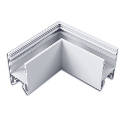 L-connector HALON 1-fold, silver