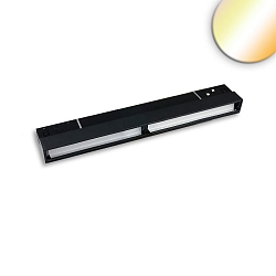 Wallwasher TRACK48 asimmetrico IP20, nero dimmerabile