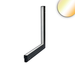 Luce d'angolo per binario TRACK48 verticale IP20, nero dimmerabile