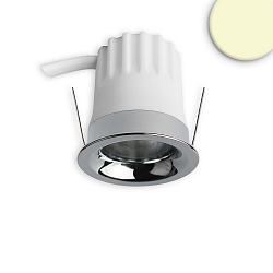 LED Einbaustrahler BACK32, IP20, rund,  3.5cm, 230V AC, CRI>90, UGR<12, dimmbar, starr, 5W 3000K 350lm 36, Alu