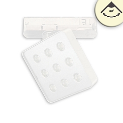 LED 3-Phasen Strahler MATRIX, 40�, 20W, 3000K, 2100lm, UGR<19, IP20, DALI dimmbar, dreh-/schwenkbar, wei�