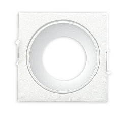 Einbaurahmen f�r MR11/GU10 Mini Spots, eckig, wei�