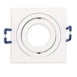 Einbaurahmen f�r MR11/GU10 Mini Spots, eckig, schwenkbar, wei�