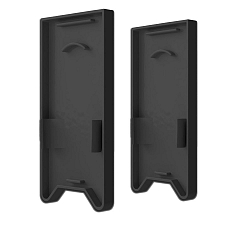 Endkappe EC121 f�r Leuchtenprofil HALON mit U-Cover C68, mit Lichtfalle, 2 St�ck, schwarz