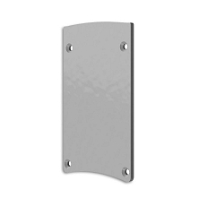 end cap EC 124 HALON with cover, silver