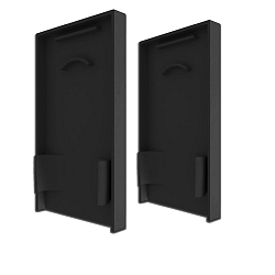 end cap EC 125 LAMP30 V1 + V2 2 pcs., with cover, black