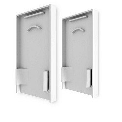 end cap EC 125 LAMP30 V1 + V2 2 pcs., with cover, white