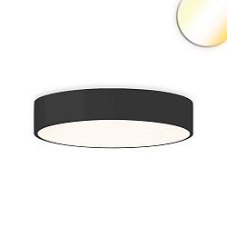 LED Deckenleuchte DN600, 42W, 2700|3000|4000K, 5040lm, UGR<19, 2H, IP44, DALI dimmbar, schwarz