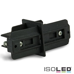 3-phase CLASSIC - straight connector for power tracks, isolated, black