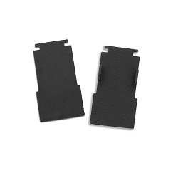 Endkappe f�r Schiene TRACK48 FLAT (H25) mit transluzenter, abgesetzter Abdeckung, innenliegend, 2 St�ck, schwarz