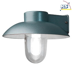 Luminaire mural d'extrieur MANI E27 IP44, argent, transparent