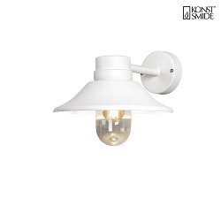Luminaire mural dextrieur VEGA avec abat-jour E27 IP54, blanche gradable
