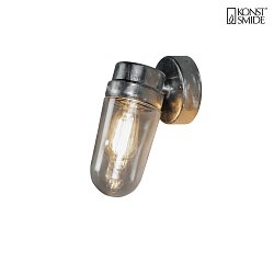Luminaire mural dextrieur VEGA sans abat-jour E27 IP54, galvanis gradable