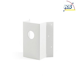 Outdoor Eckbefestigung Universal, HxBxT 19 x 16 x 9cm, Wei, Aluminium