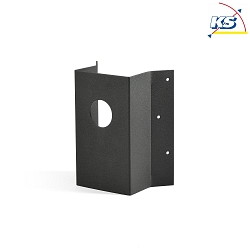 Outdoor Eckbefestigung Universal, HxBxT 19 x 16 x 9cm, Schwarz, Aluminium
