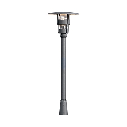 Lamp head FREJA, E27 max. 60W, black aluminium / clear glass