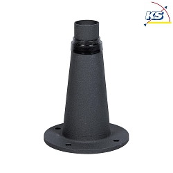Base for Konstsmide JUNIOR lamp heads, height 24.5cm, black aluminium
