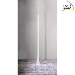 Pole for Konstsmide PEGASUS lamp heads, height 187cm, white aluminium