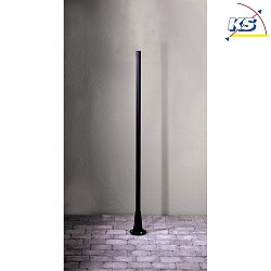Pole for Konstsmide PEGASUS lamp heads, height 187cm, black aluminium
