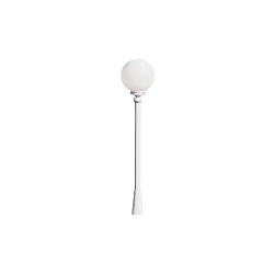 Lamp head ARCTURUS, E27 max. 100W, white aluminium / opal acrylic glass