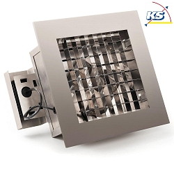 Recessed ceiling luminaire, IP23, E27 max.75W, stainless steel 304 / aluminium