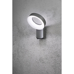 Luminaire mural d'extrieur ASTI IP44, anthrazit, opale