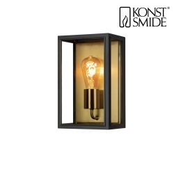 Luminaire mural dextrieur CARPI E27 IP44, laiton, noir  gradable