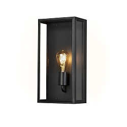wall luminaire CARPI E27 IP44, black dimmable