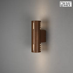 Luminaire mural dextrieur CUNEO UP/DOWN E27 IP54, rouille gradable