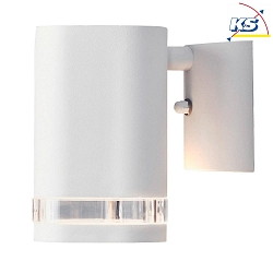 Applique da esterno MODENA con riflettore GU10 IP44, trasparente, Bianco