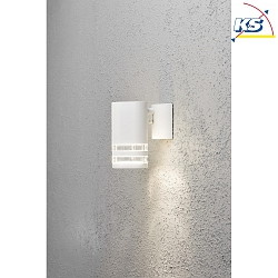 Applique da esterno MODENA Gi GU10 IP44, trasparente, Bianco