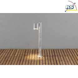 Lampada da cortile MODENA GU10 IP44, acciaio, trasparente