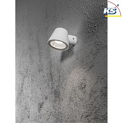 Applique da esterno TRIESTE GU10 IP44, trasparente, Bianco