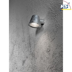 Applique da esterno TRIESTE GU10 IP44, acciaio, trasparente