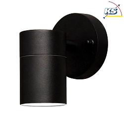Applique da esterno MODENA GU10 IP44, Nero, trasparente