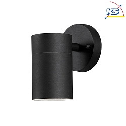 Luminaire mural d'extrieur MODENA GU10 IP44, noir , transparent