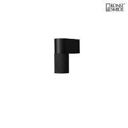 Luminaire mural dextrieur TEMI Bas, cylindrique GU10 IP54, noir gradable