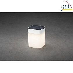 Solar LED luminaire ASSISI cube shape, 1W 3000K 100/40/10lm