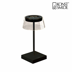 Lampe de table à accu SCILLA  CCT Switch, dimmable IP54, noir  gradable