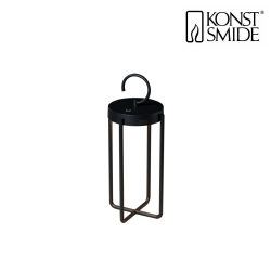 Lanterne MANOROLA avec crochet, avec connexion USB, CCT Switch, avec batterie IP54, noir  gradable