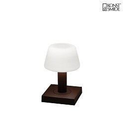Lampe de table  accu MONACO IP54, rouille gradable