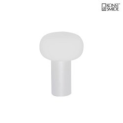 Lampe de table  accu ANTIBES IP54, blanche gradable