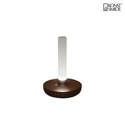 Lampe de table  accu BIARRITZ IP54, rouille gradable