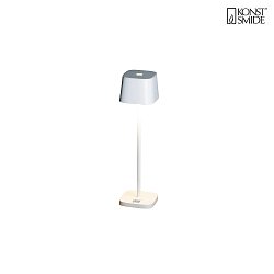 Lampada da tavolo a batteria CAPRI MINI IP54, Bianco dimmerabile